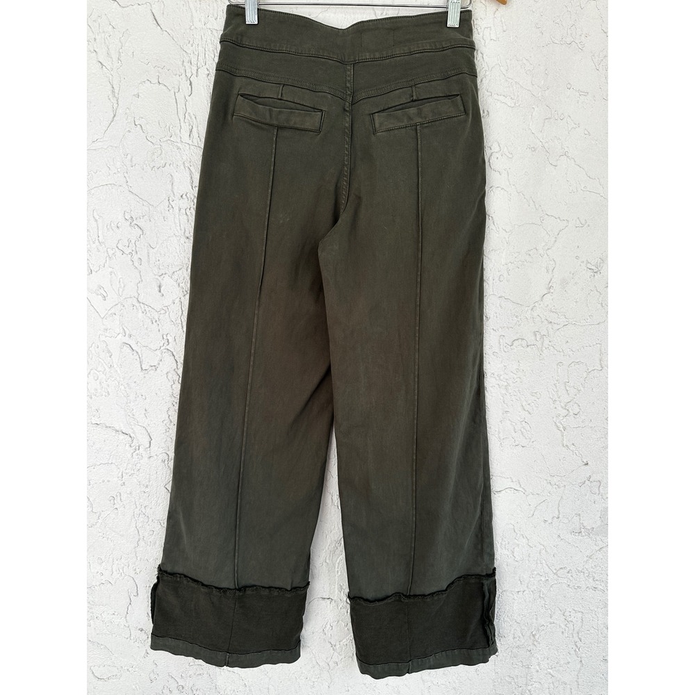 Pilcro Wide Leg High Rise Cuff Pants Women 27 - Picture 4 of 8